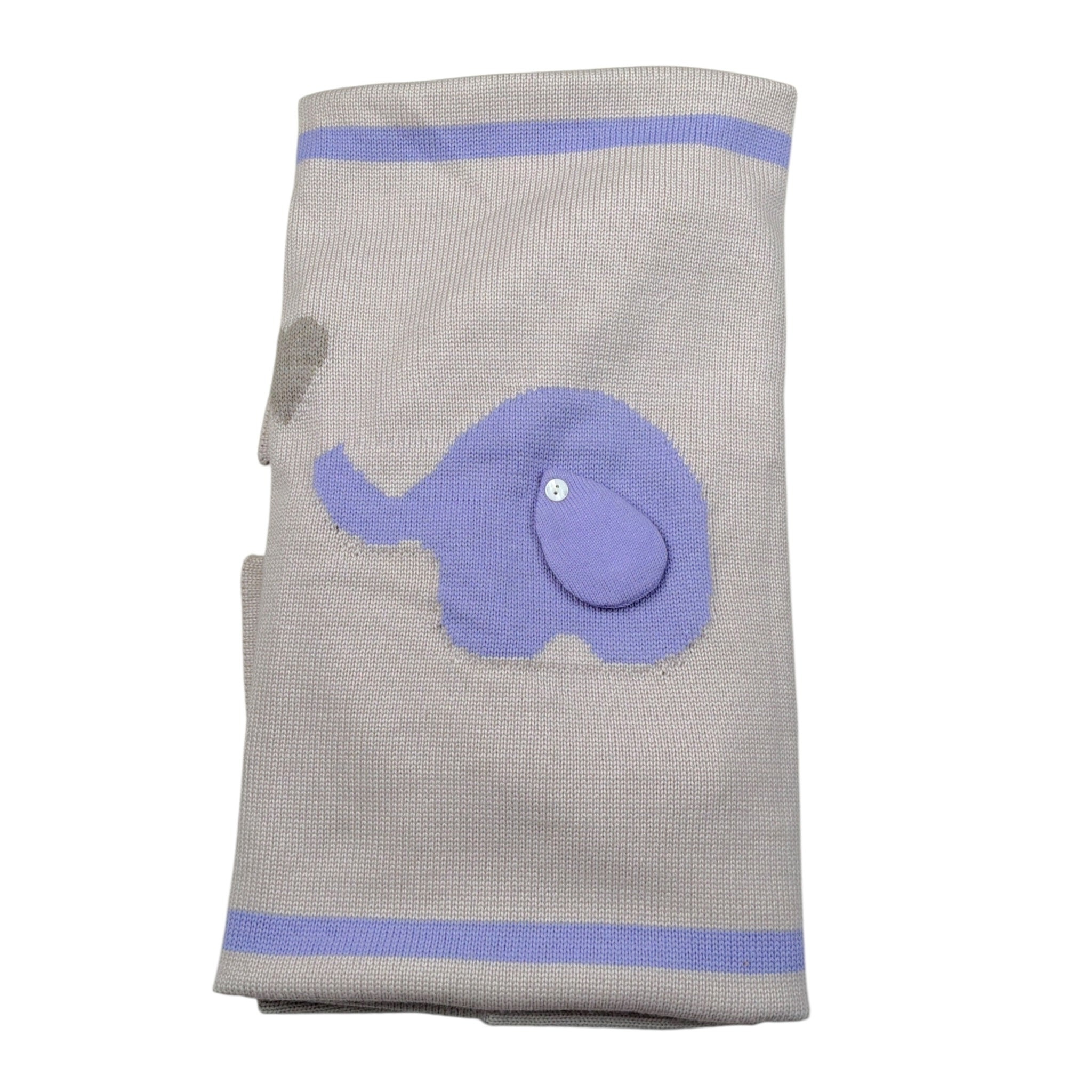 I Delfi Coperta tinta unita con Stampa Beige per Neonato 24A4025B BEIGE I DELFI 