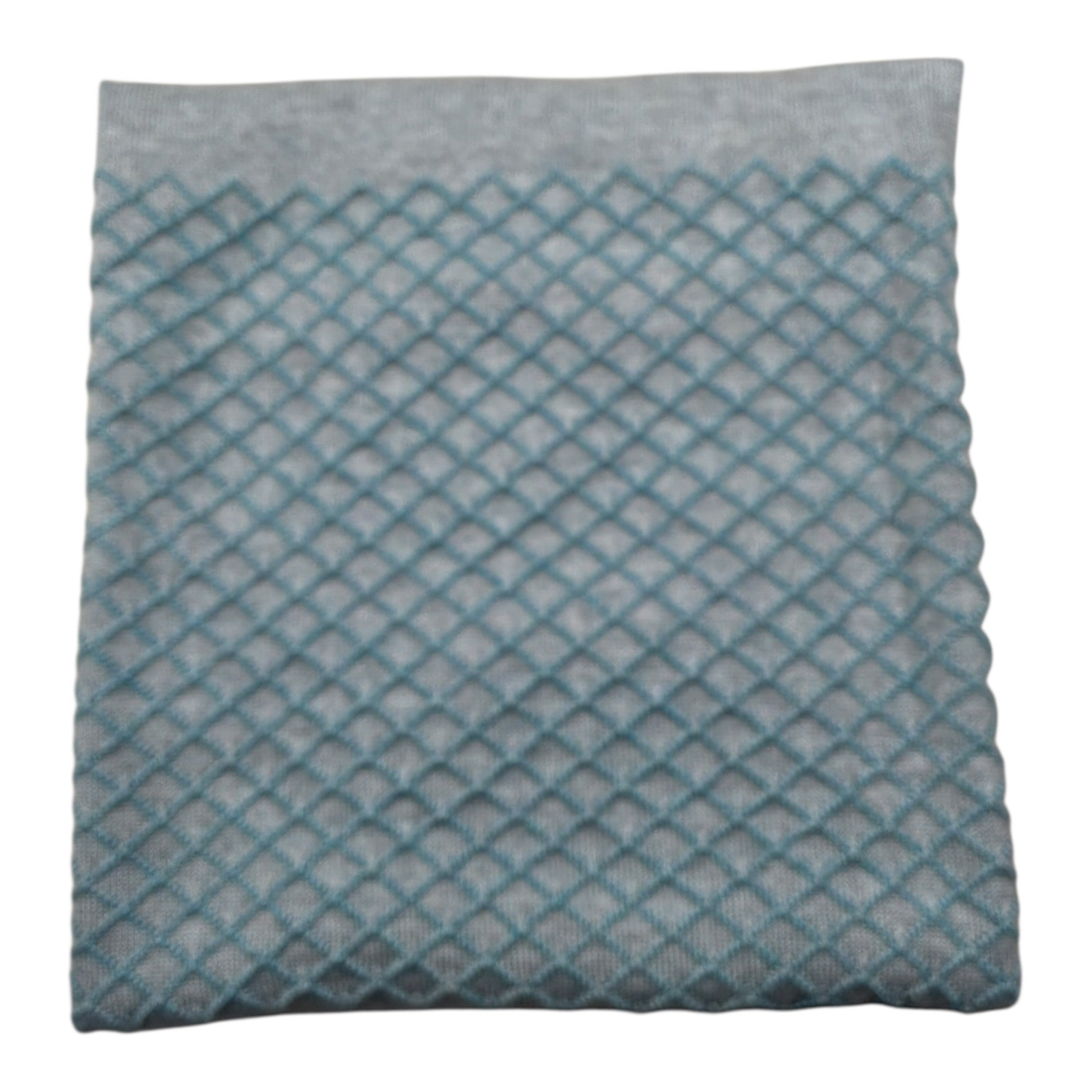 I Delfi Coperta Bicolore con Stampa Verde Acqua per Neonato 24A6465 VERDE ACQUA I DELFI 
