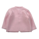 I Delfi Cardigan tinta unita con Bottoni Rosa per Neonata 25A6022 ROSA I DELFI 