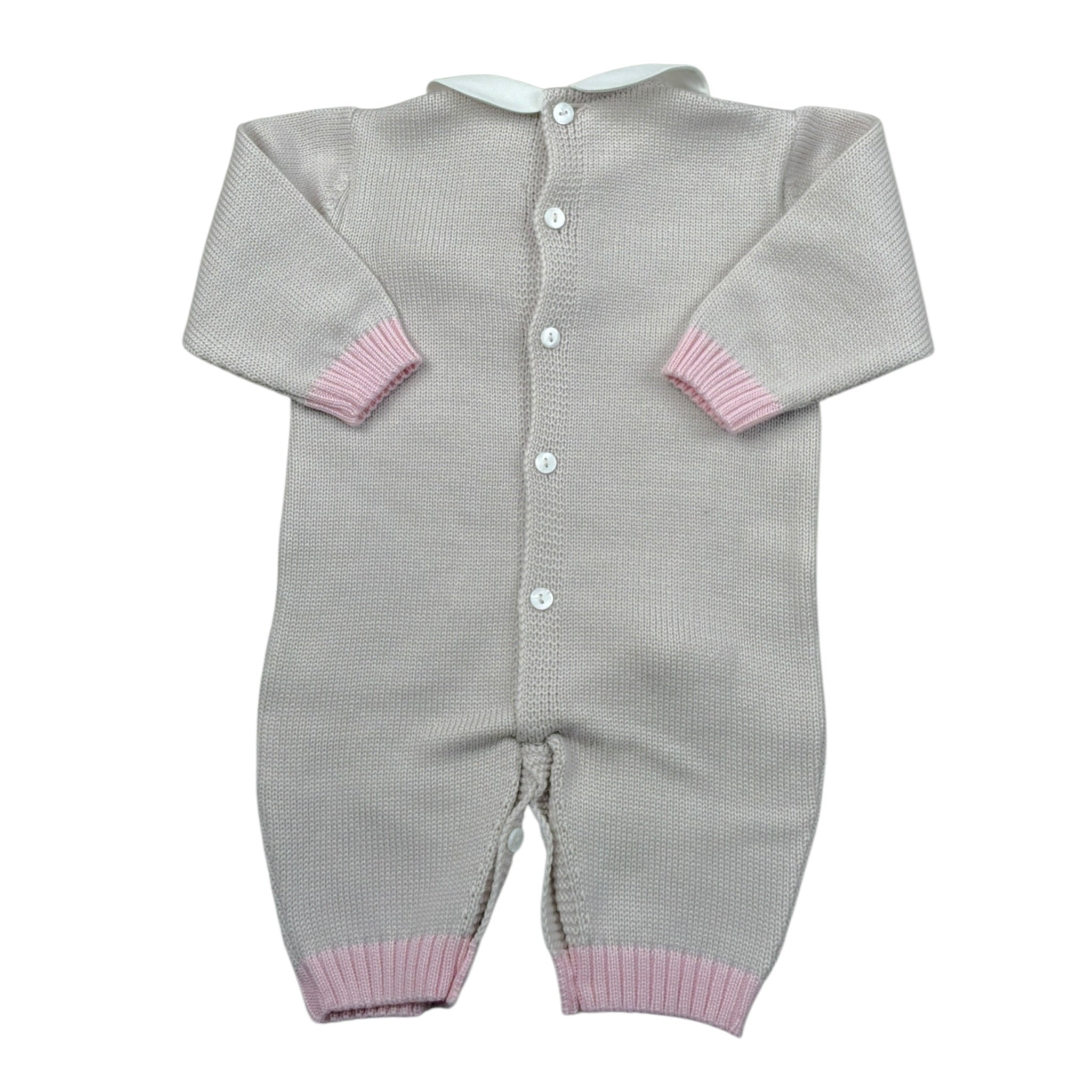 I Delfi Tutina tinta unita con Applicazioni Beige per Neonata 25A6220 BEIGE I DELFI 