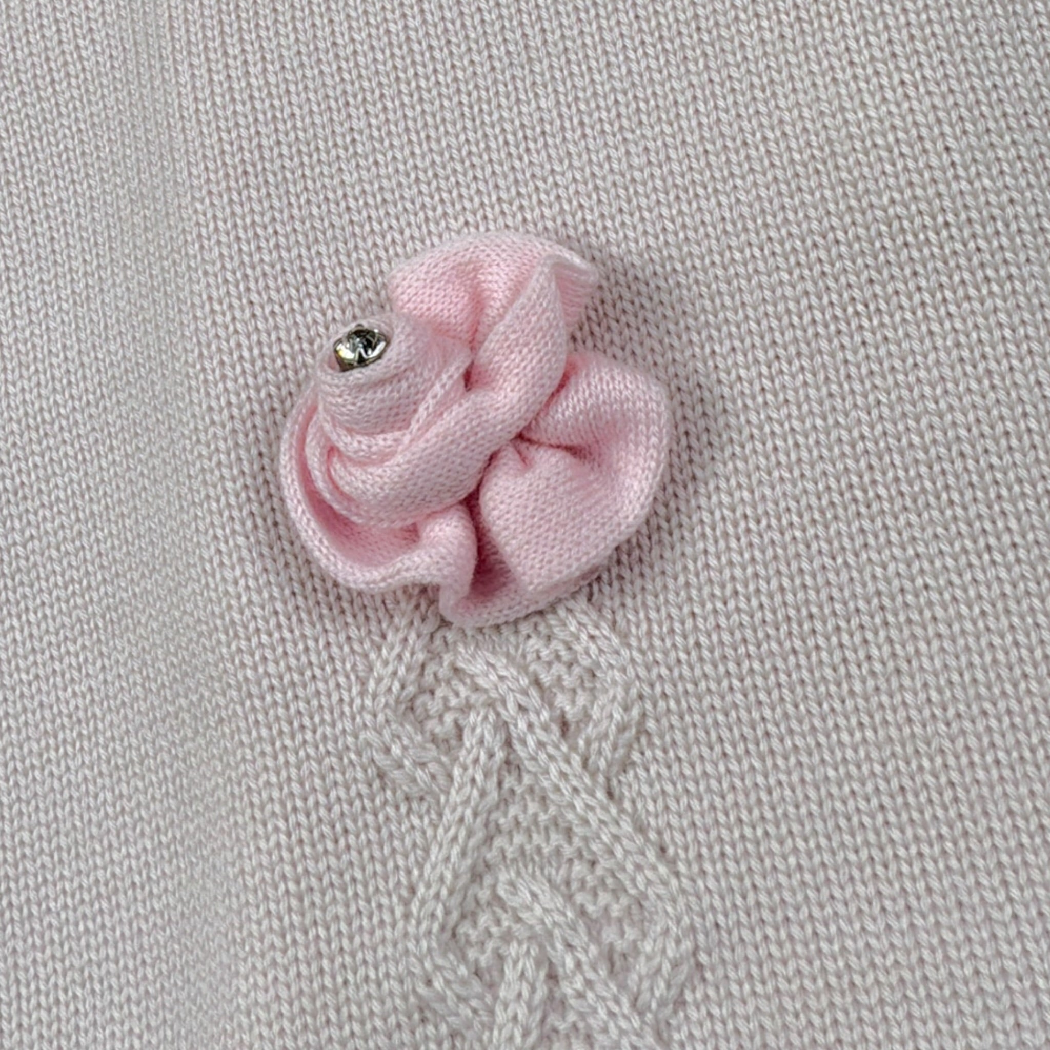 I Delfi Coperta Bicolore con Stampa Rosa per Neonata 25A6225 ROSA I DELFI 