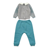 I Delfi Completo 2Pz Maglia-Pantalone Grigio per Neonato 25A6461 GRIGIO I DELFI 