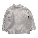 I Delfi Cardigan tinta unita con Ricami Beige per Neonato 25A6487 BEIGE I DELFI 