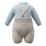 I Delfi Completo 2Pz Salopette-Camicia Azzurro per Neonato 25A6488 AZZURRO I DELFI 