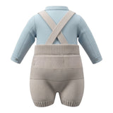 I Delfi Completo 2Pz Salopette-Camicia Azzurro per Neonato 25A6488 AZZURRO I DELFI 