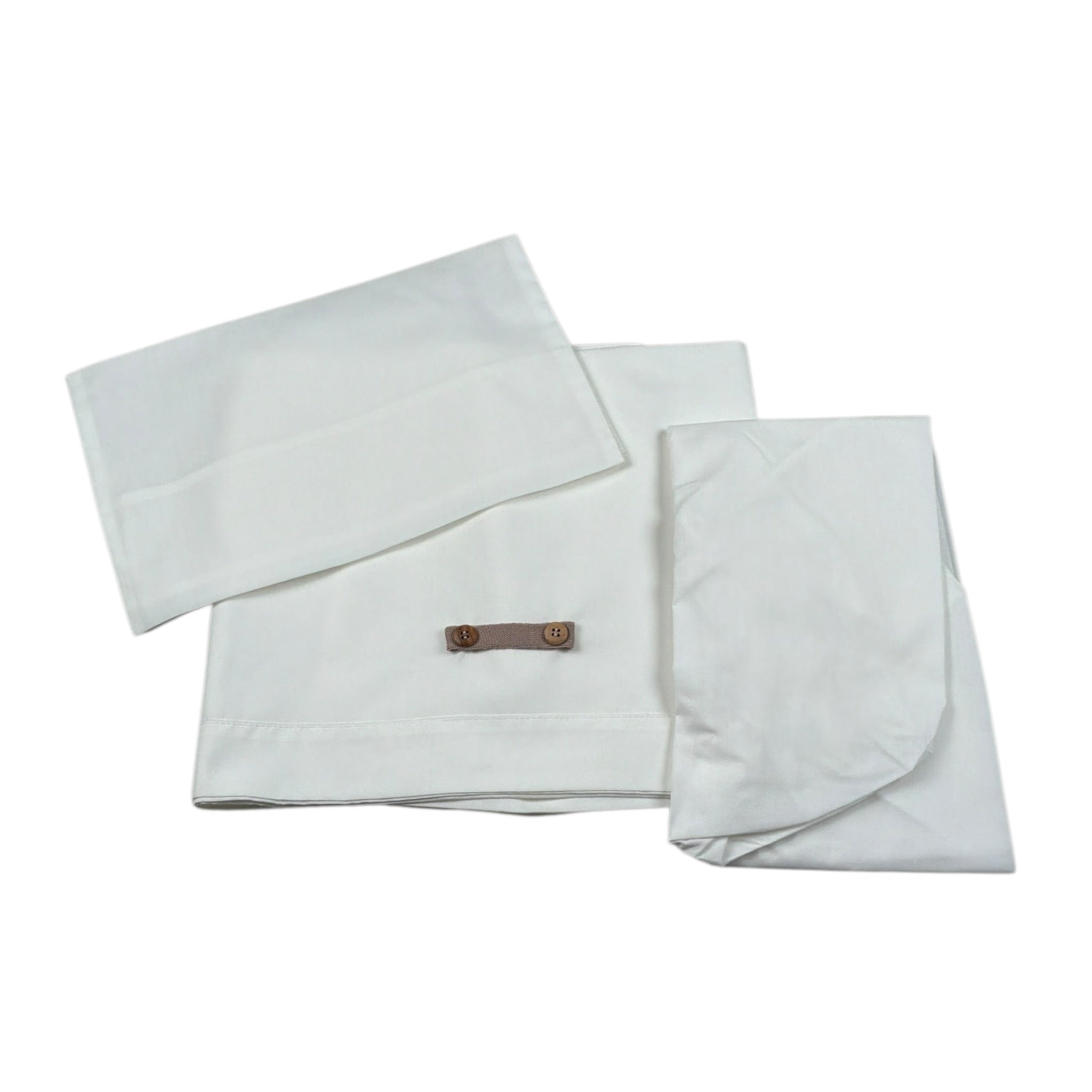 I Delfi Set 3 Pezzi Lenzuola Tinta Nita Panna per Neonato 25A6504 PANNA I DELFI 