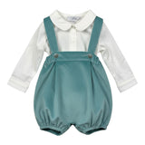 I Delfi Completo 2Pz Salopette-Camicia Body Bianco per Neonata 25AS6021 BIANCO I DELFI 