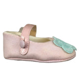 I Delfi Ballerina tinta unita con Applicazione Rosa per Neonata 25P5554 ROSA I DELFI 