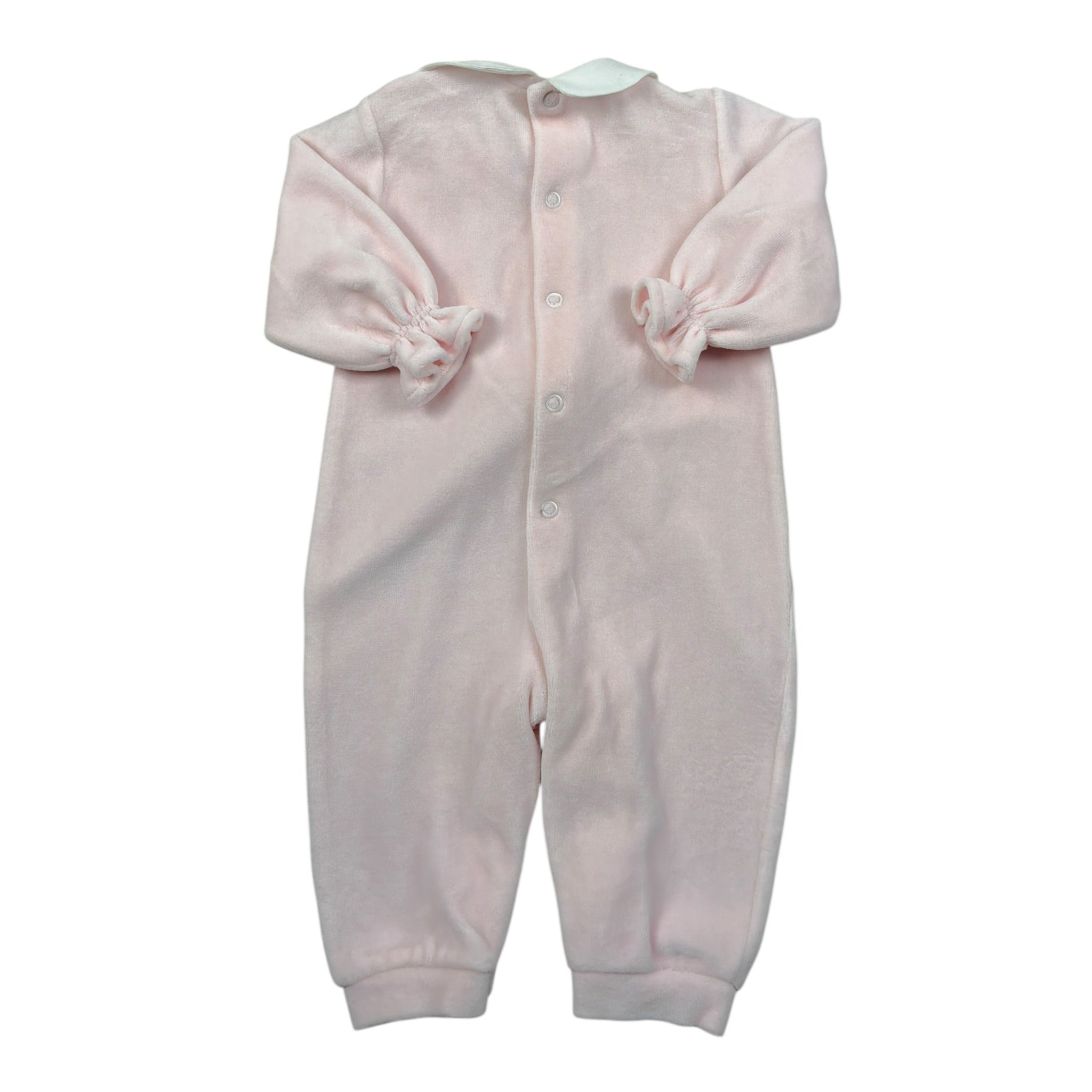 I Delfi Tutina tinta unita In Ciniglia Rosa per Neonata FITIT ROSA I DELFI 