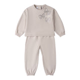 I Do Completo 2Pz Felpa-Pantalone Grigio per Bambina 4F339 GRIGIO I DO 