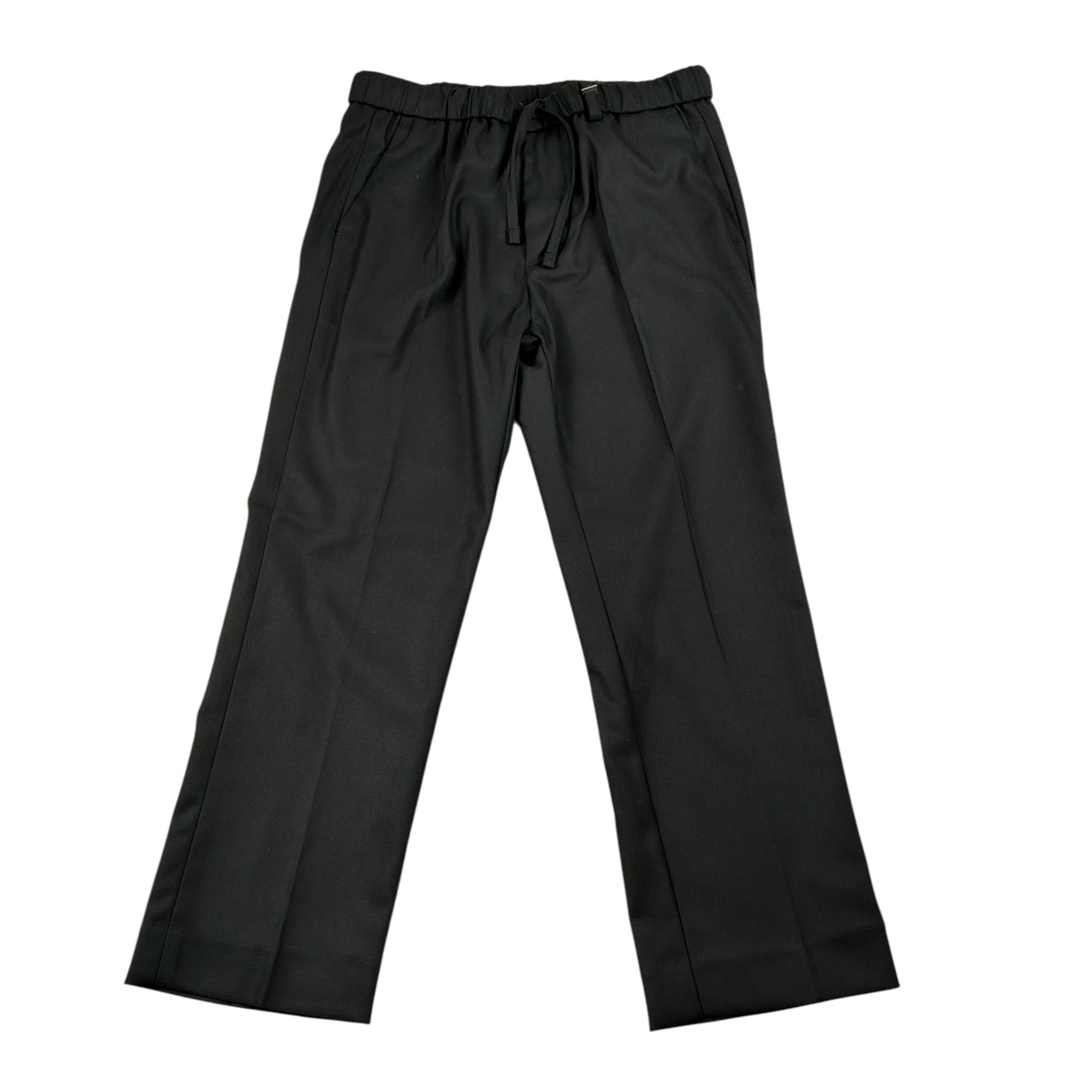 I'M Brian Pantalone tinta unita con Elastico In Vita Nero per Bambino PA2656J NERO I'M BRIAN 