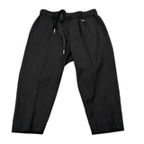 I'M Brian Pantalone tinta unita con Elastico In Vita Nero per Neonato PA3269J NERO I'M BRIAN 