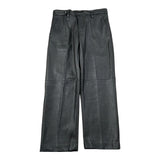 I'M Brian Pantalone In Ecopelle tinta unita Nero per Bambino PA3501J NERO I'M BRIAN 