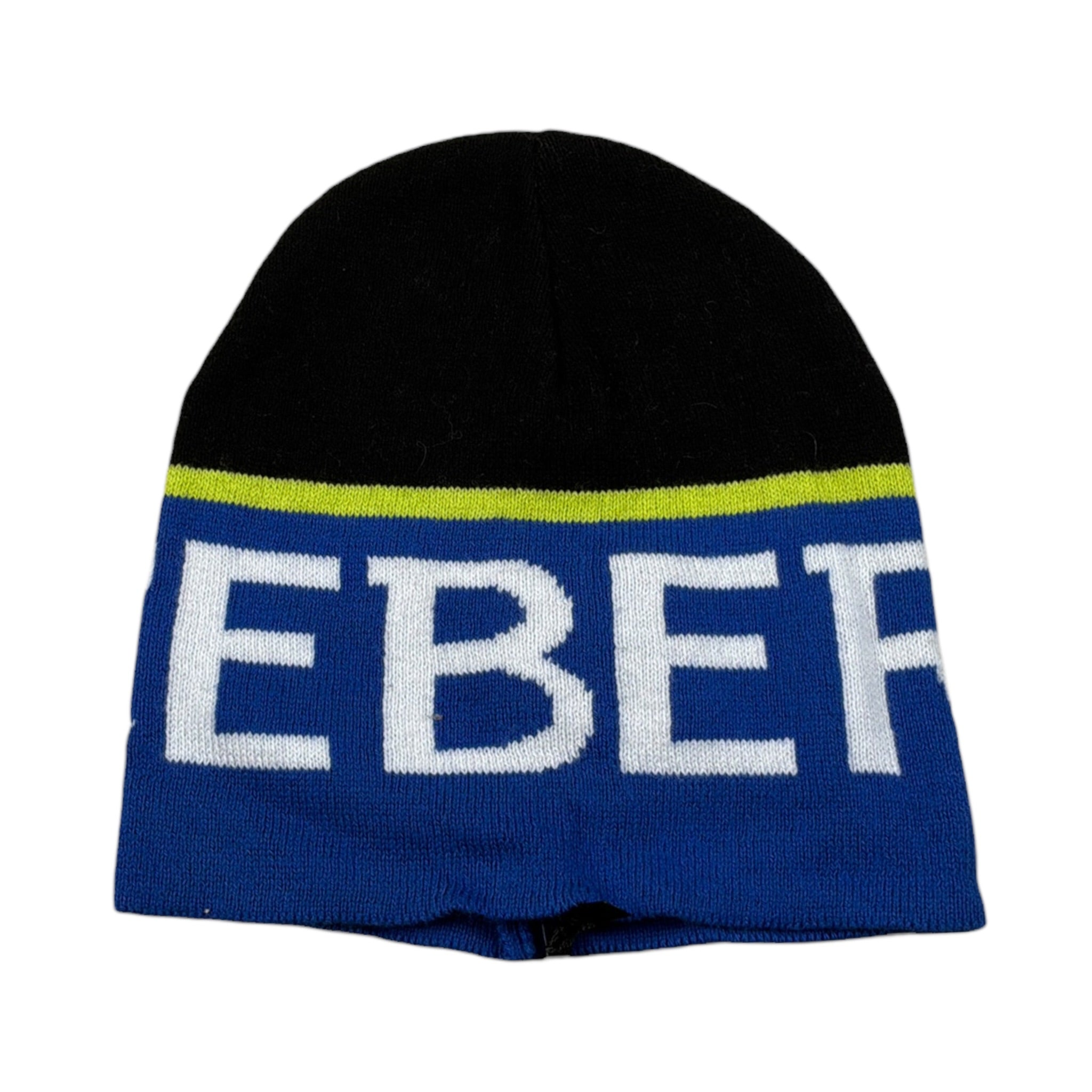 Iceberg Cappello Bicolore con Logo Nero/Blu per Neonato CAICE2302B NERO/BLU ICEBERG 