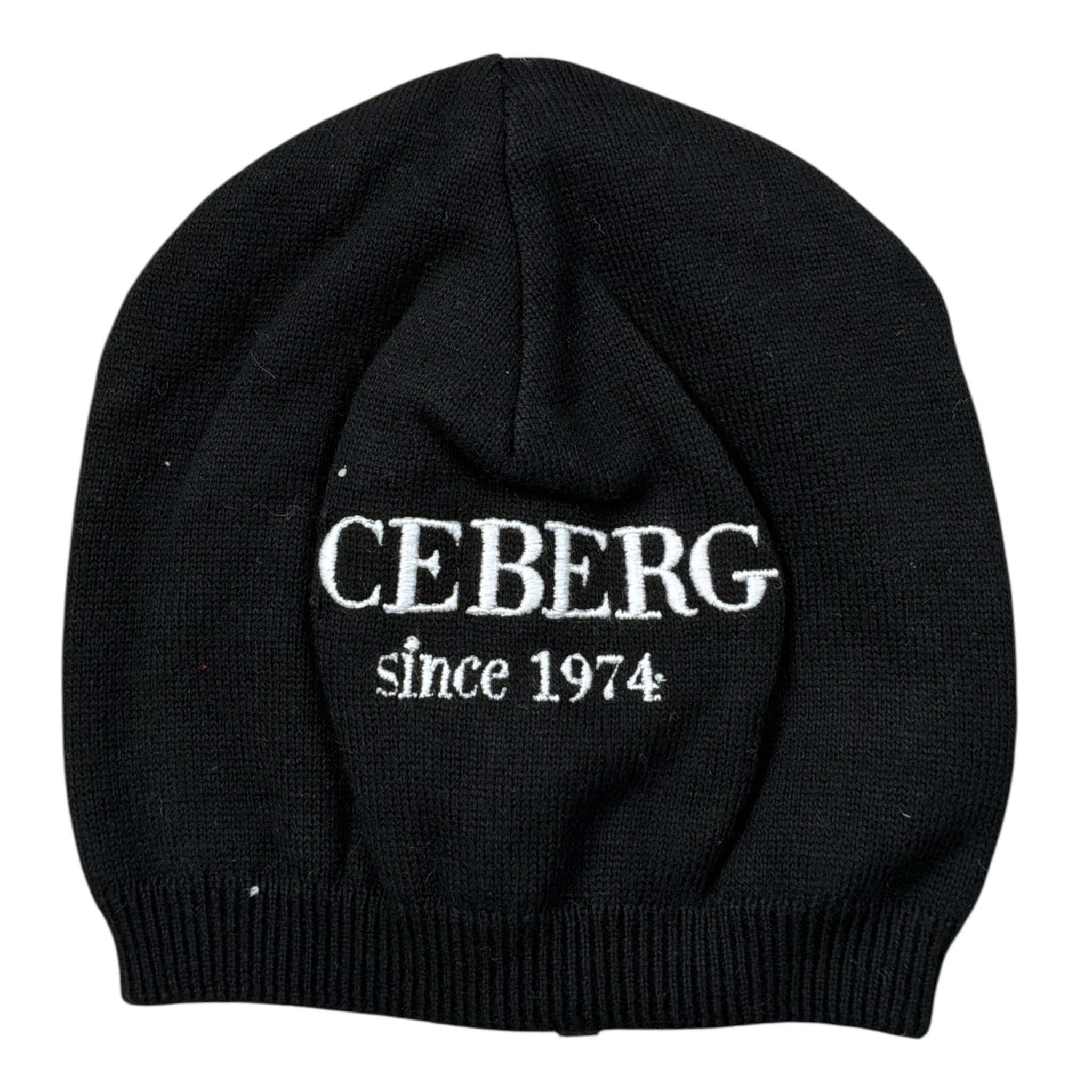 Iceberg Cappello tinta unita con Stampa Nero per Bambino CAICE2350B NERO ICEBERG 