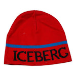 Iceberg Cappello tinta unita con Logo Rosso per Neonato CAICE4302B ROSSO ICEBERG 
