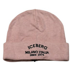 Iceberg Cappello tinta unita con Ricamo Logo Rosa per Bambina CAICE5304J ROSA ICEBERG 
