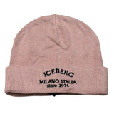 Iceberg Cappello tinta unita con Ricamo Logo Rosa per Bambina CAICE5304J ROSA ICEBERG 