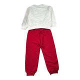 Iceberg Completo 2Pz Felpa-Pantalone con Stampa Bianco/Rosso per Bambino CFICE6304NXJ BIANCO/ROSSO ICEBERG 