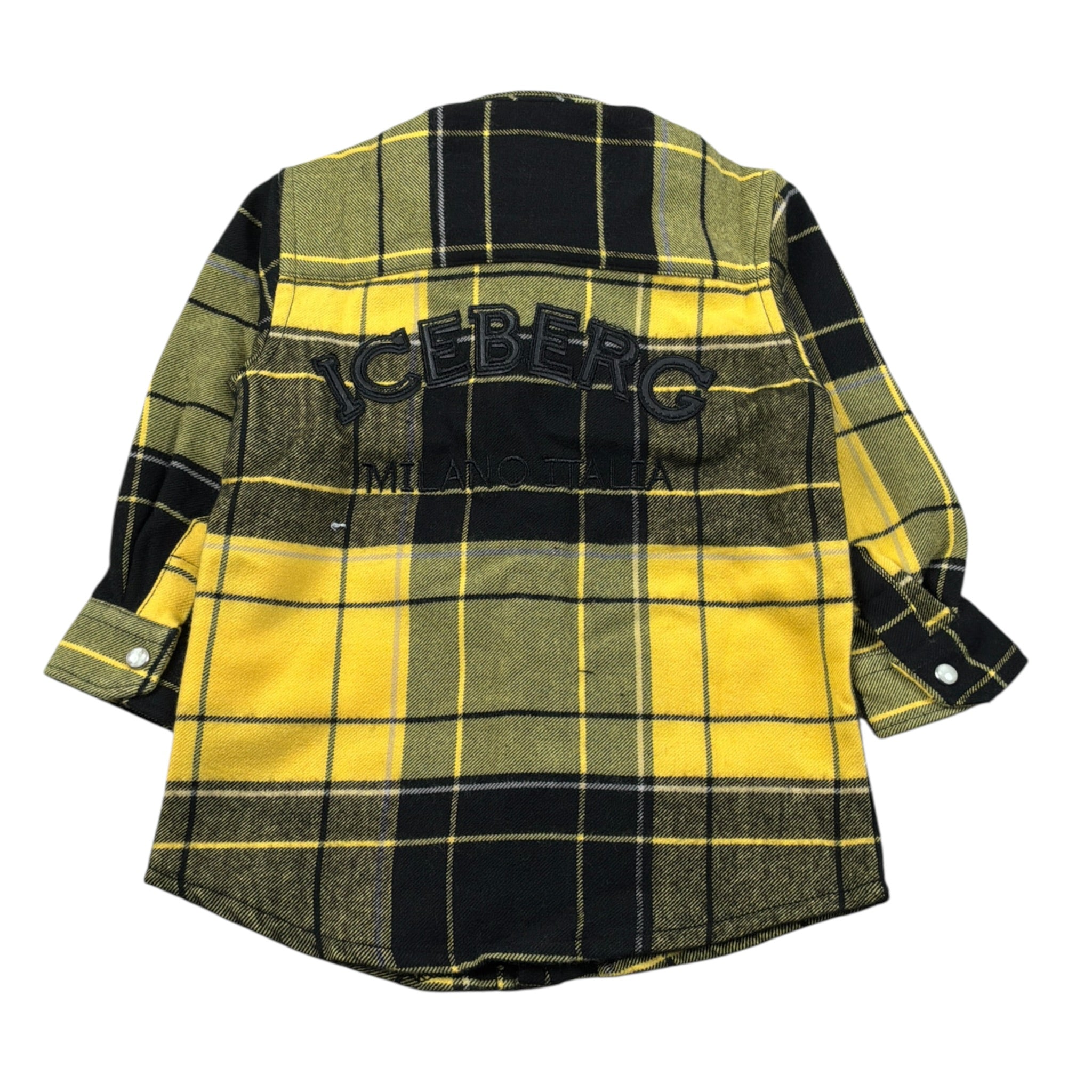 Iceberg Camicia Bicolore con Logo Giallo/Nero per Neonato CMICE6305BX GIALLO/NERO ICEBERG 