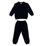Iceberg Completo 2Pz Felpa-Pantalone con Stampa Nero per Neonato COMICE6300NN NERO ICEBERG 
