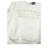 Iceberg Completo 2Pz Felpa-Pantalone con Stampa Panna per Neonato COMICE6300NN PANNA ICEBERG 