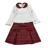 Meilisa Bai Completo 2 Pezzi Maglia-Gonna Bianco/Rosso per Bambina FL6696J BIANCO/ROSSO MEILISA BAI 