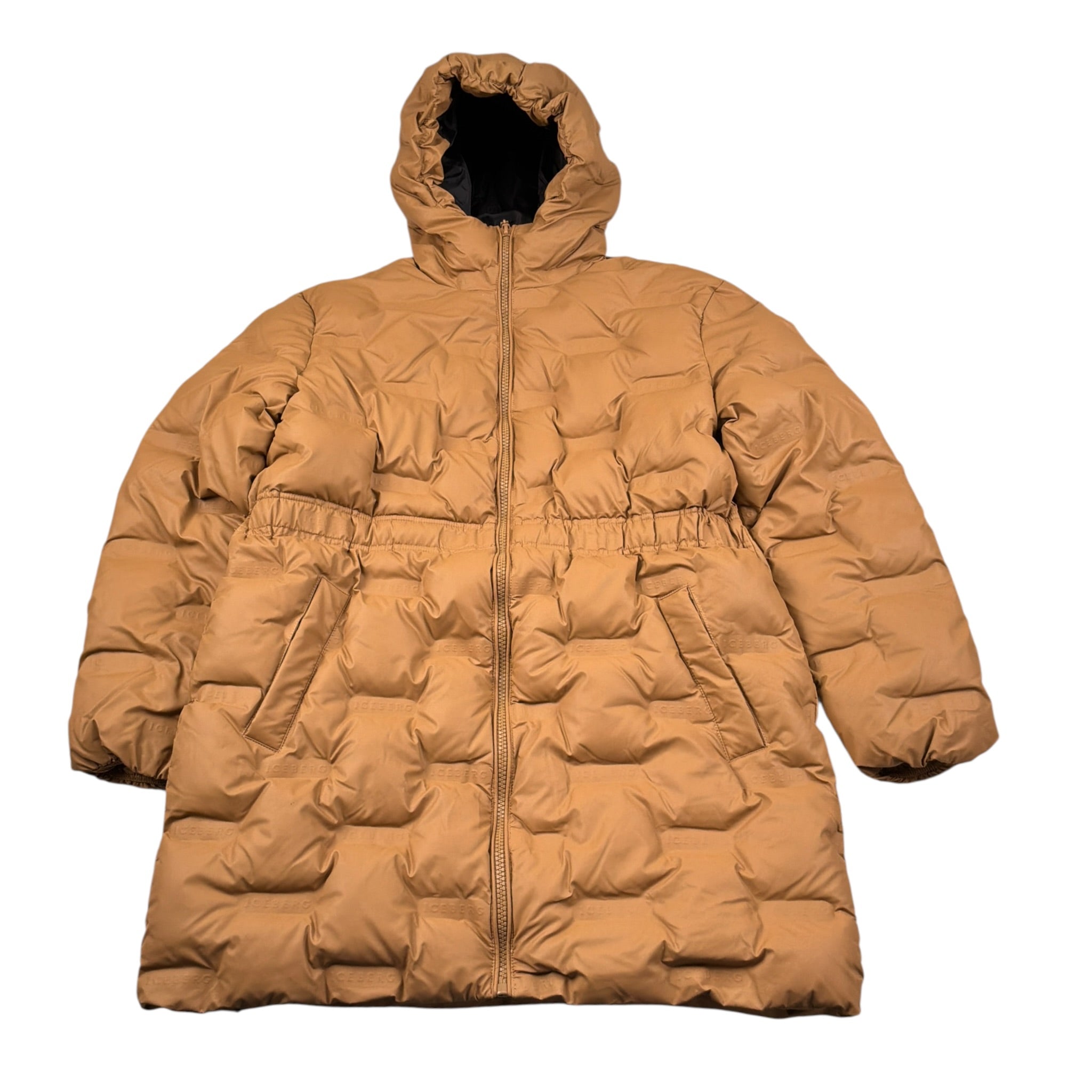 Iceberg Giubbino tinta unita On Cappuccio Cammello per Bambina GBICE6353J CAMMELLO ICEBERG 