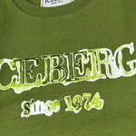 Iceberg Felpa tinta unita con Stampa Verde per Bambino MFICE6321BXJ VERDE ICEBERG 