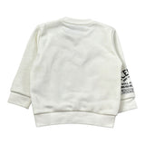 Iceberg Felpa Girocollo tinta unita con Stampa Bianco per Bambino MFICE6326B BIANCO ICEBERG 