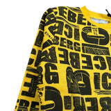 Iceberg Felpa Chiusa Girocollo tinta unita con Stampe Giallo per Neonato MFICE6331BNX GIALLO ICEBERG 