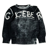 Iceberg Maglia tinta unita con Stampa Nero per Neonato MGICE6306BXX NERO ICEBERG 