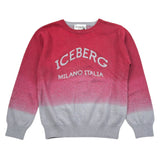 Iceberg Maglia Bicolore con Stampa Rosso per Bambino MGICE6312B ROSSO ICEBERG 