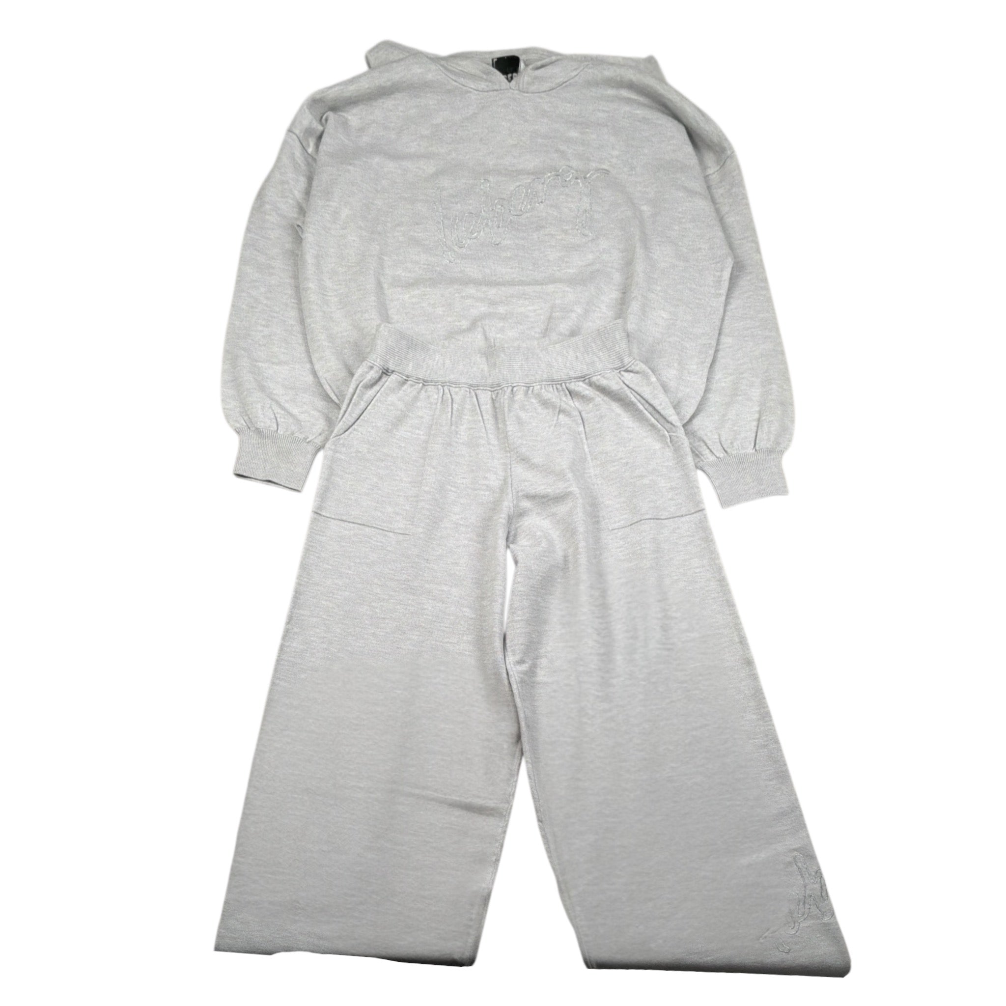 Iceberg Completo 2Pz Felpa-Pantalone Grigio per Bambina MGICE6350J GRIGIO ICEBERG 