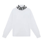 Iceberg Maglia tinta unita Collo Alto con Stampa Bianco per Bambina MGICE6352J BIANCO ICEBERG 
