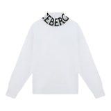 Iceberg Maglia tinta unita Collo Alto con Stampa Bianco per Bambina MGICE6352J BIANCO ICEBERG 