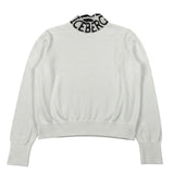 Iceberg Maglia tinta unita Collo Alto con Stampa Bianco per Bambina MGICE6352JX BIANCO ICEBERG 