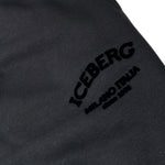 Iceberg Pantalone Modello Tuta tinta unita con Logo Nero per Bambino PFICE6310J NERO ICEBERG 
