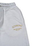 Iceberg Pantalone Modello Tuta tinta unita con Logo Panna per Bambino PFICE6310J PANNA ICEBERG 