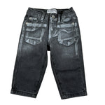 Iceberg Jeans tinta unita con Girovita Regolabile Nero per Bambino PTICE6313BJ NERO ICEBERG 