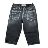 Iceberg Jeans tinta unita con Girovita Regolabile Nero per Bambino PTICE6313BJ NERO ICEBERG 