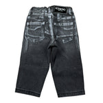 Iceberg Jeans tinta unita con Girovita Regolabile Nero per Bambino PTICE6313BJ NERO ICEBERG 