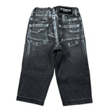 Iceberg Jeans tinta unita con Girovita Regolabile Nero per Bambino PTICE6313BJ NERO ICEBERG 