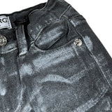 Iceberg Jeans tinta unita con Girovita Regolabile Nero per Bambino PTICE6313BJ NERO ICEBERG 