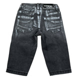 Iceberg Jeans tinta unita con Girovita Regolabile Nero per Neonato PTICE6313BX NERO ICEBERG 