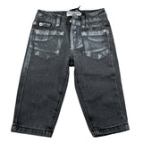 Iceberg Jeans tinta unita con Girovita Regolabile Nero per Neonato PTICE6313BX NERO ICEBERG 