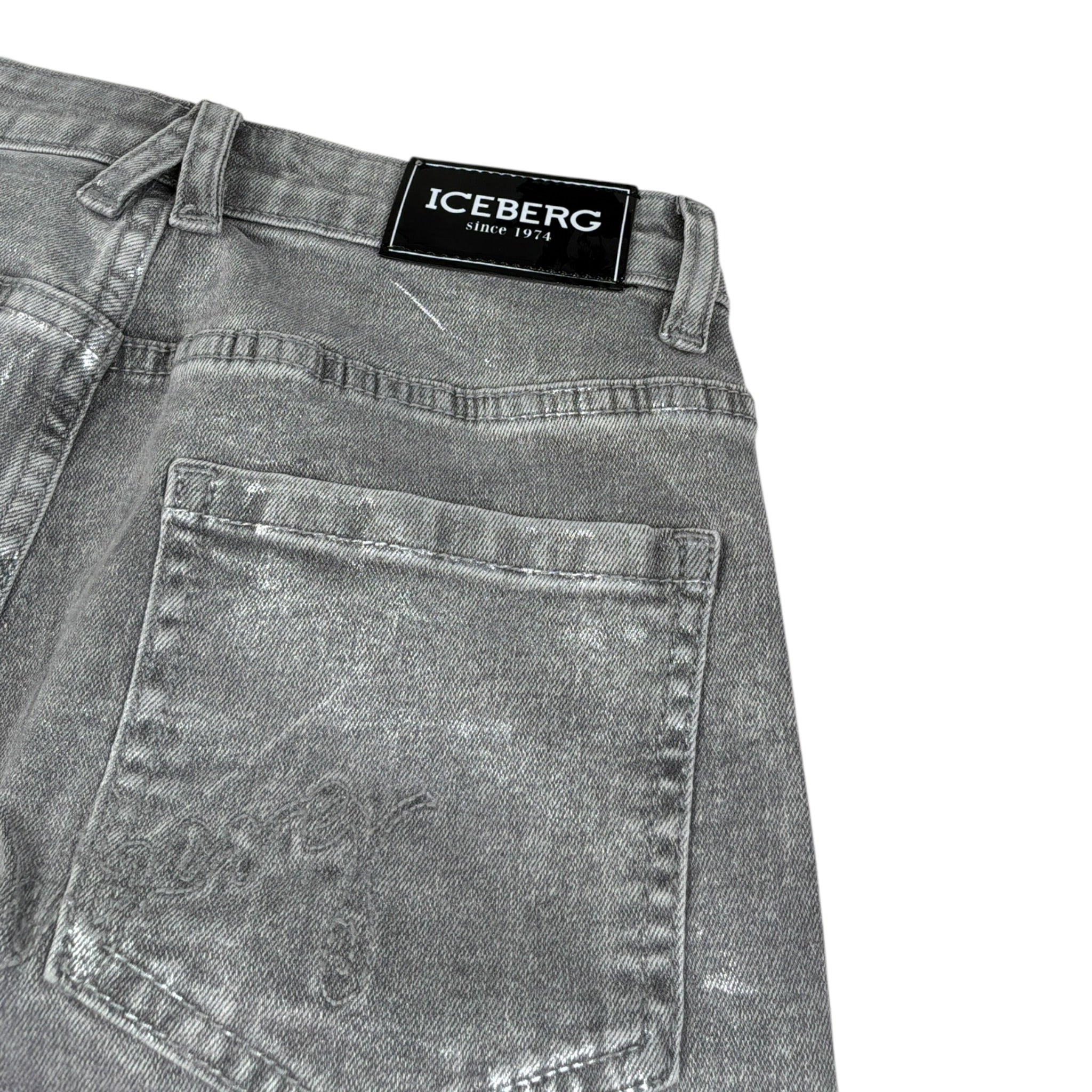 Iceberg Jeans tinta unita Modello Palazzo Grigio per Bambina PTICE6352J GRIGIO ICEBERG 