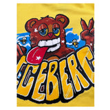 Iceberg Shirt Girocollo tinta unita con Stampa Giallo per Neonato TSICE6314B GIALLO ICEBERG 