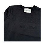 Iceberg Shirt Girocollo tinta unita con Logo Nero per Bambino TSICE6315BJ NERO ICEBERG 