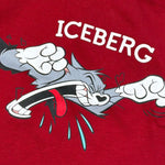 Iceberg Shirt tinta unita Girocollo con Stampa Rosso per Bambino TSICE6321B ROSSO ICEBERG 